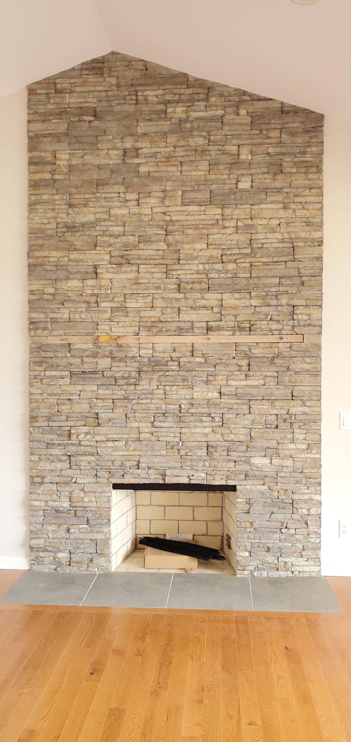 Custom home fireplace and hearth