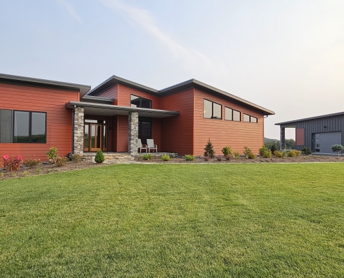 custom home exterior